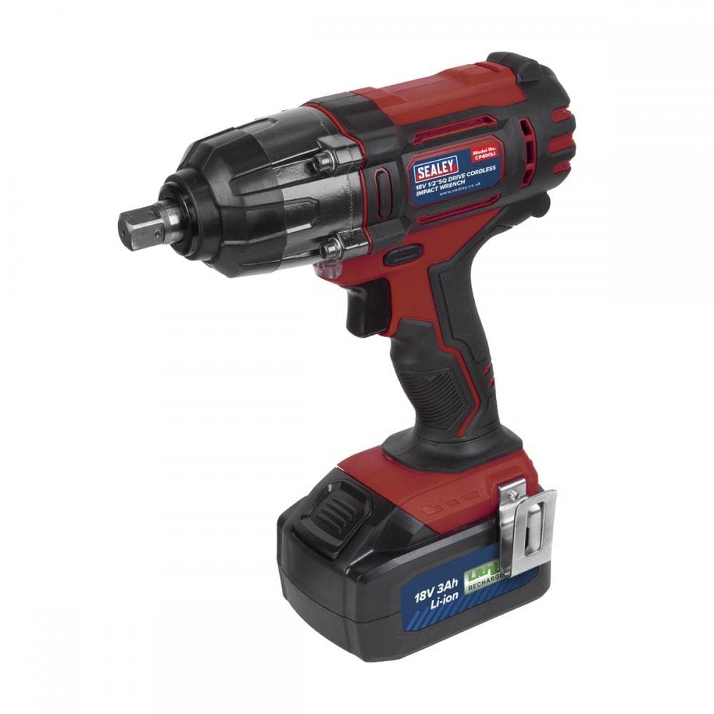 Sealey CP400LI Cordless Impact Wrench 18V 3Ah Lithium-Ion 1/2inSq Drive