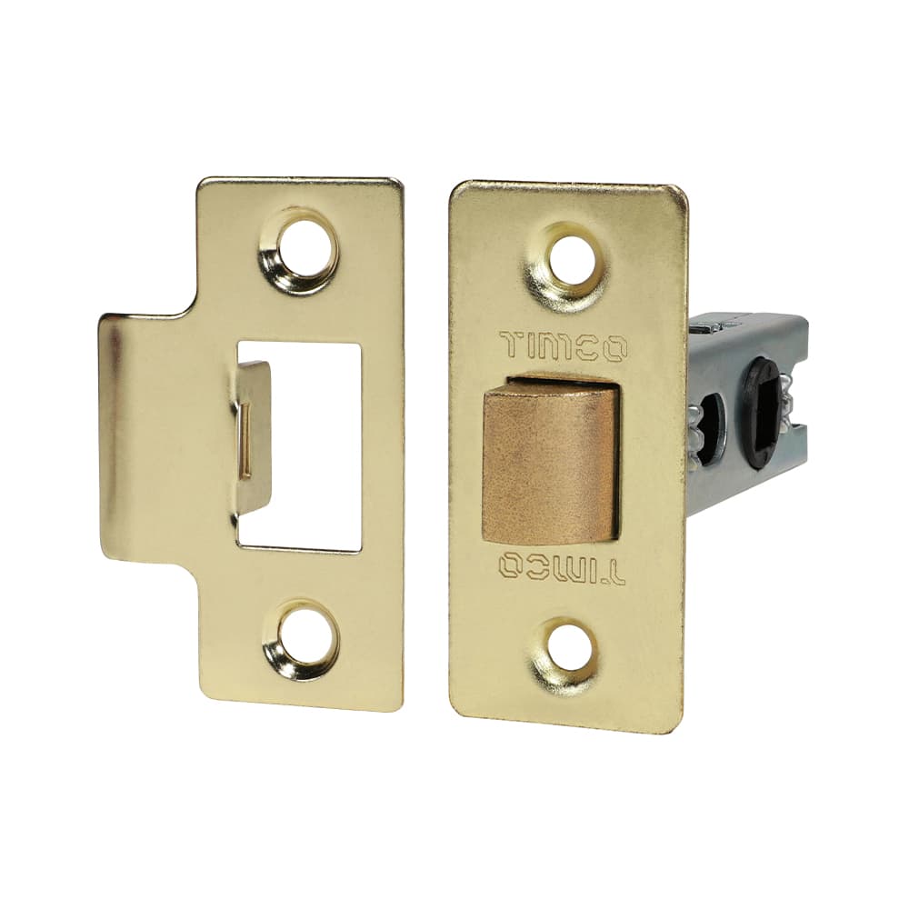 Timco 675646 Economy Tubular Latch - Electro Brass 67Mm Plain Bag 1