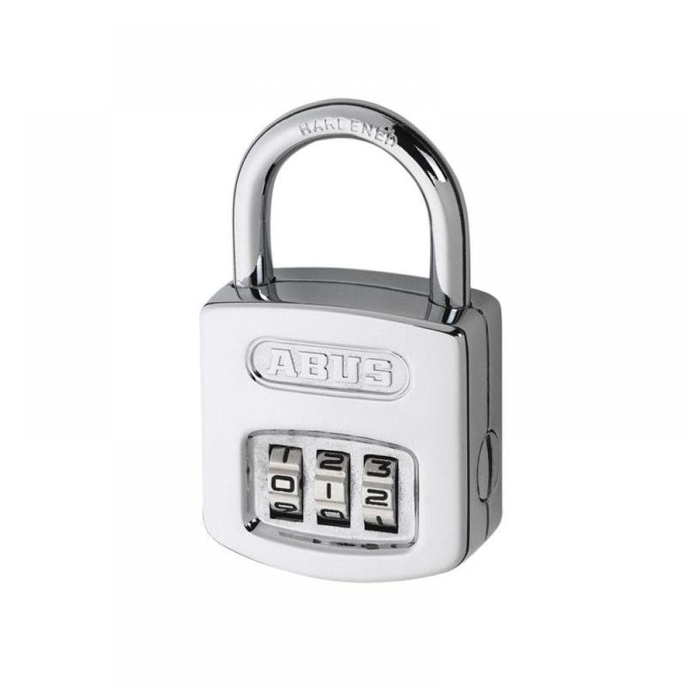 Abus Mechanical 32076 160/50 50Mm Steel Case Die-Cast Body Combination Padlock (4-Digit) Carded