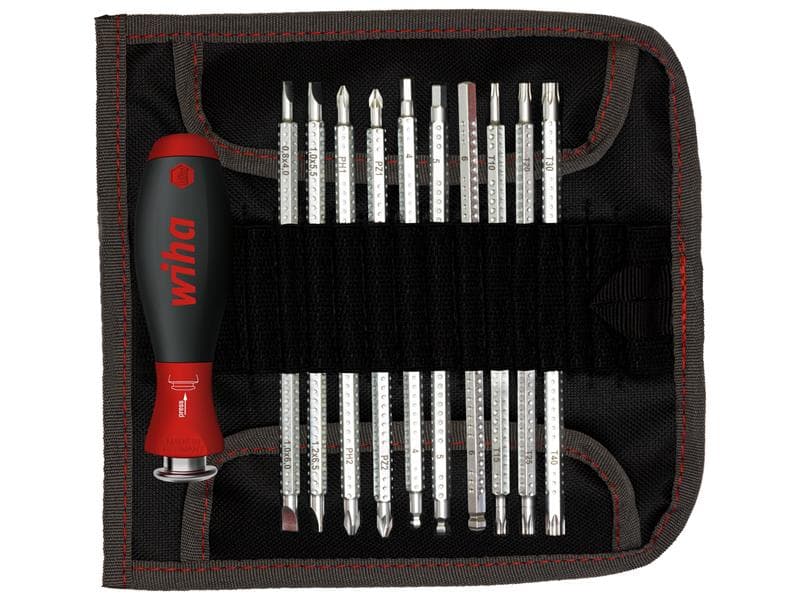 Wiha 03591 System 6 Softfinish® Interchangeable Screwdriver Set 12 Piece