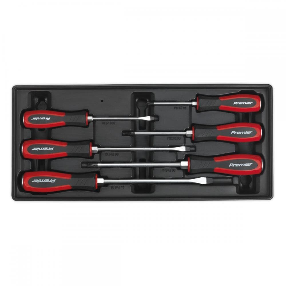 Sealey TBT29 Tool Tray With Hammer-Thru Screwdriver Set 6Pc