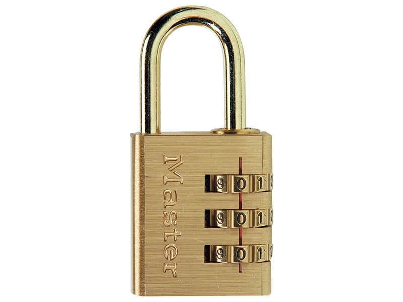 Master Lock 630EURD Brass Finish 30Mm 3-Digit Combination Padlock