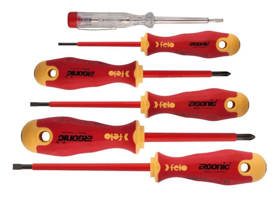 Felo FE41396398 Sd Ergonic Vde Set 6-Pcs. Sl/Ph