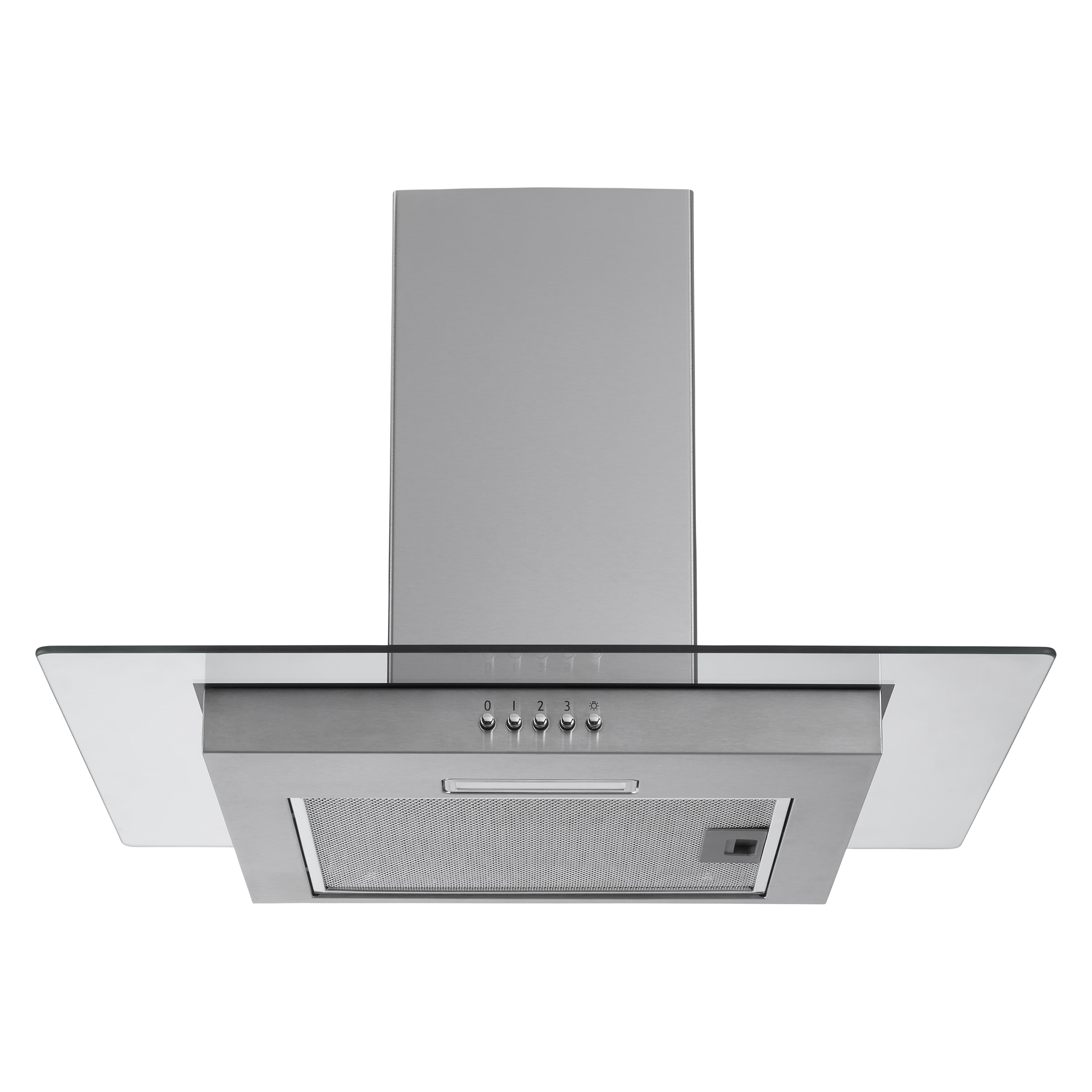 Matrix MXFG60SS 60cm Flat Glass Chimney Stainless Steel