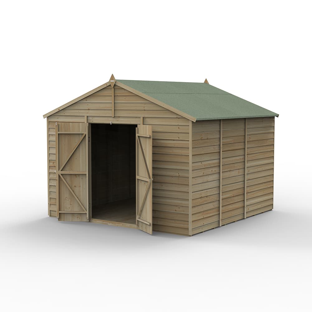 4LIFE Apex Shed 10 x 10 - Double Door - No Windows