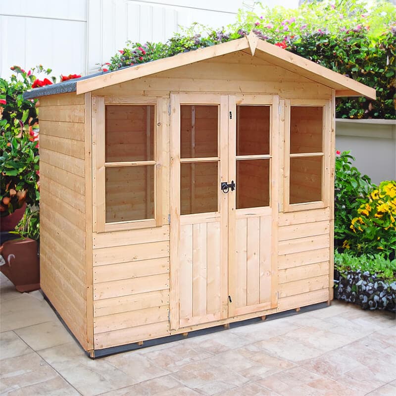 6'7x5'5 Shire Haddon Traditional Wooden Summer House