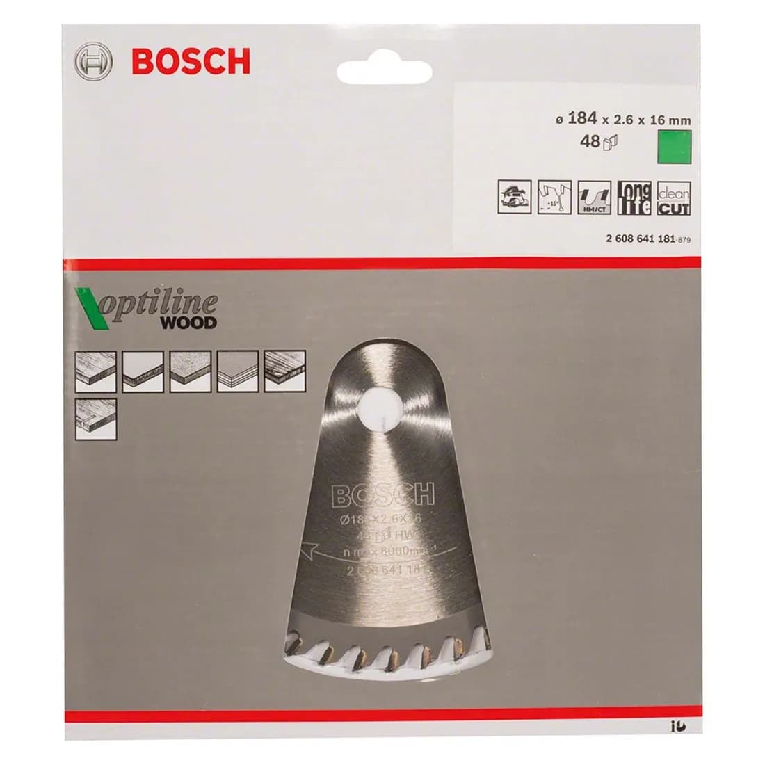 Circ Saw Blade 184 X 16 48T Bosch