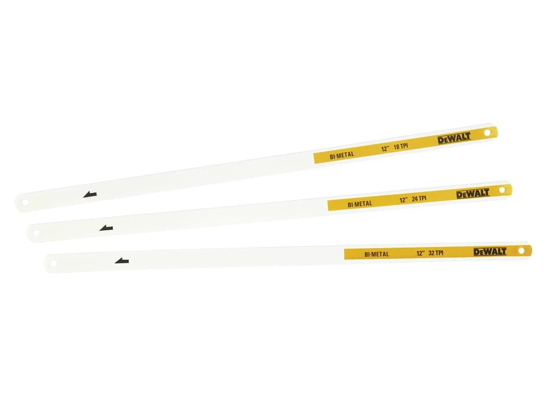 DEWALT Hand Tools Mixed Hacksaw Blade Pack, 3 Piece DWHT0-20558