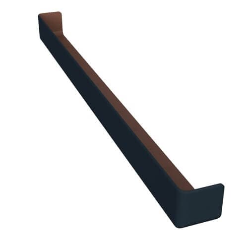 Anthracite Grey Woodgrain Fascia Board Double End Corner - 600mm x 45mm