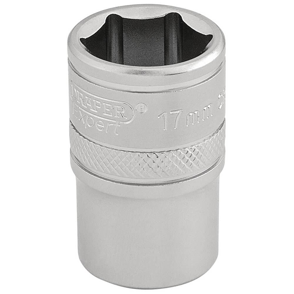 Draper Expert 16607 6 Point Metric Socket 1/2in Sq. Dr. 17Mm each
