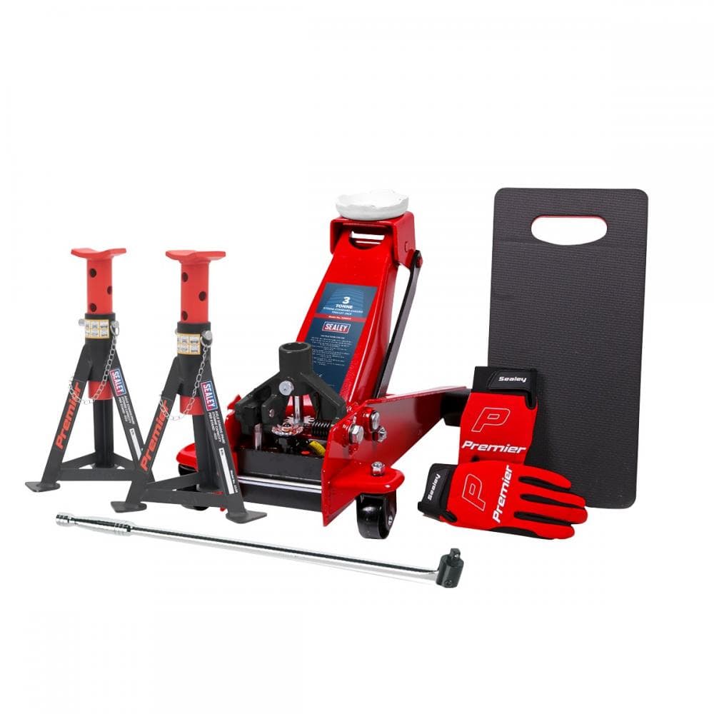 Sealey 3290CXCOMBO Trolley Jack 3 Tonne Combo