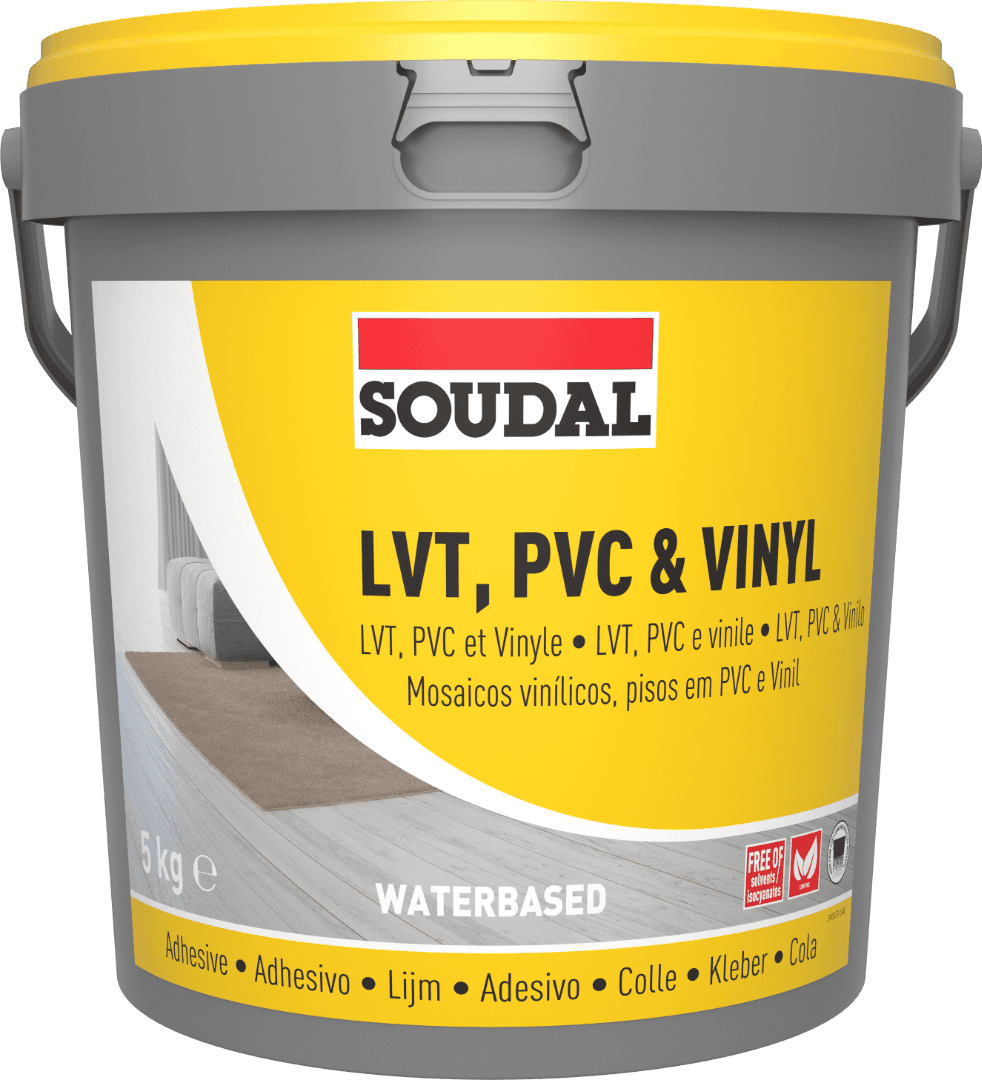 Soudal Lvt Pvc & Vinyl Adhesive White 5Kg 145829