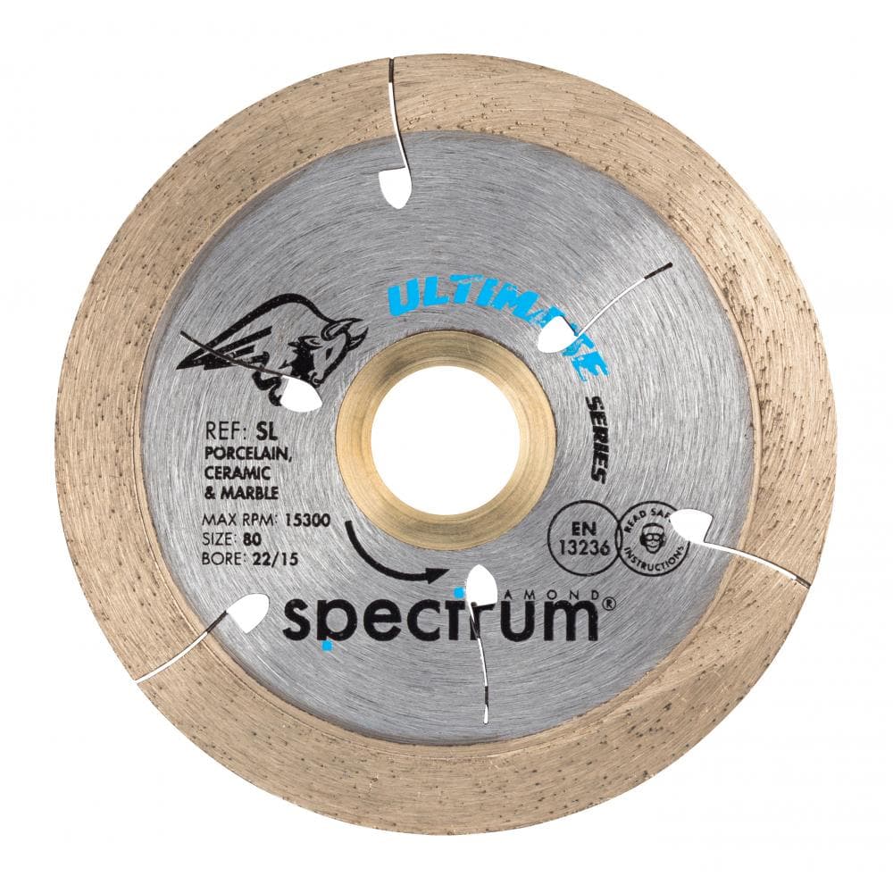 Ox Tools SL080/22/15 Spectrum Ultimate Dia Blade - All Tiles Guaranteed - 80/22.23/15Mm EA