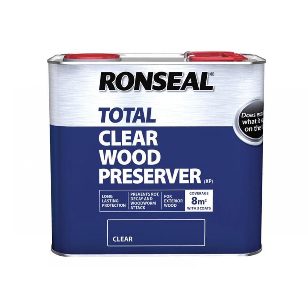 Ronseal 38584 Trade Total Wood Preserver Clear 2.5 Litre