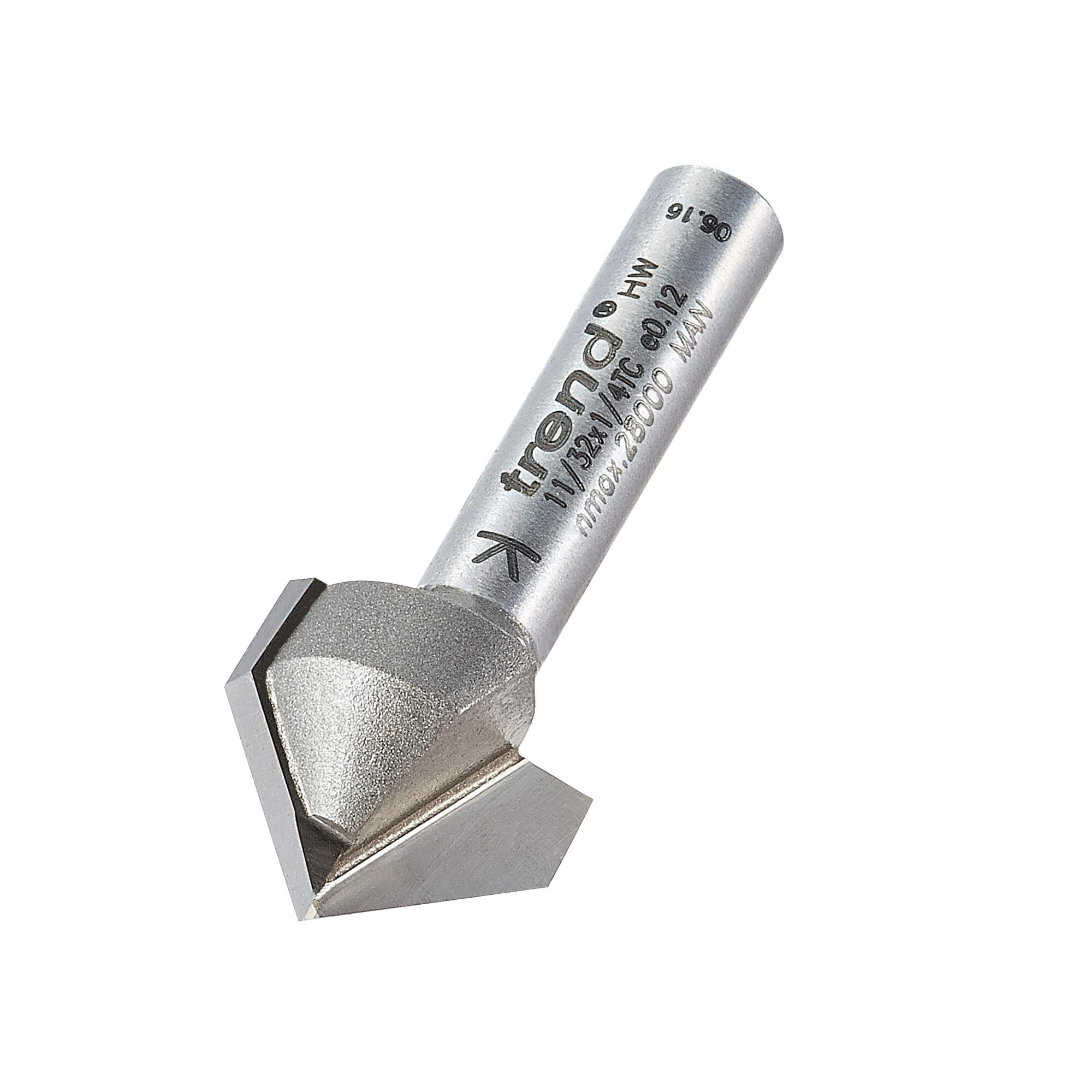 Trend Chamfer V Groove Cutter 45 Degrees Pk 1 11/32X1/4TC