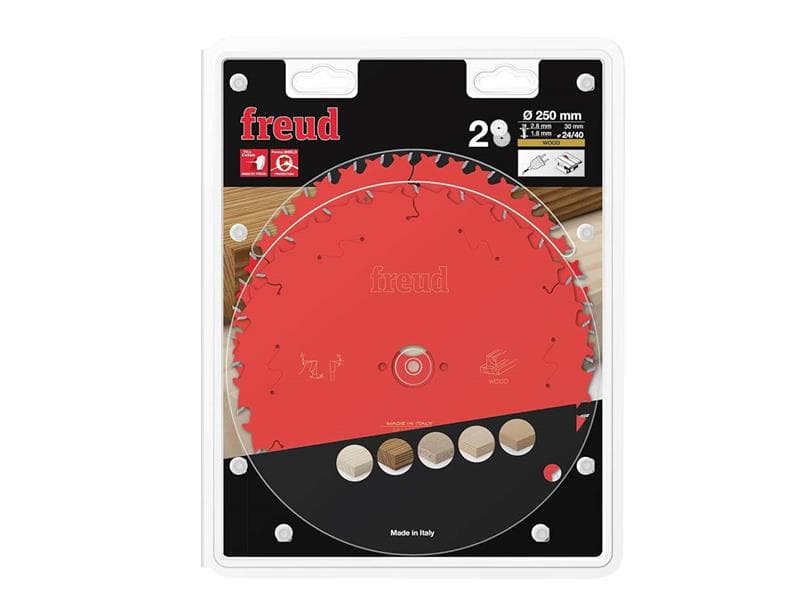 Freud F03FS09894 Wood Circular Saw Blade 2 Pack 250 X 30 X 2.8Mm X 24T / 40T