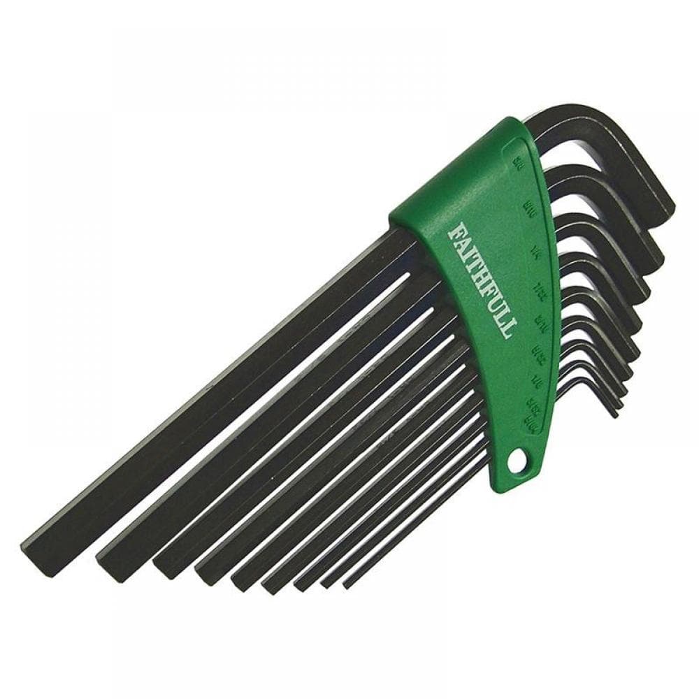 Faithfull Imperial Long Arm Hexagon Key Set 9 Piece