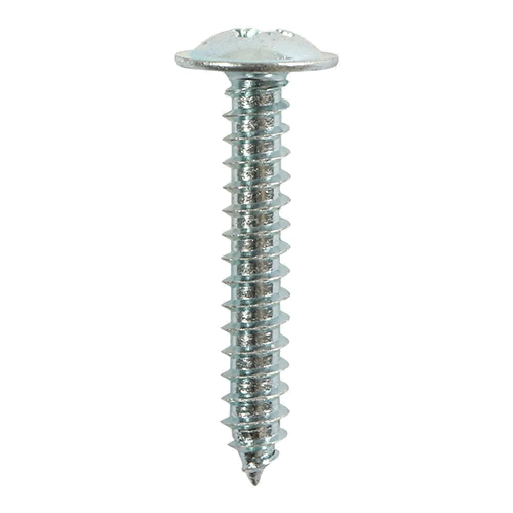 Timco 00081CFAZP Self-Tapping Screws - Pz - Flange Head - Zinc 8 X 1 TIMpac 12