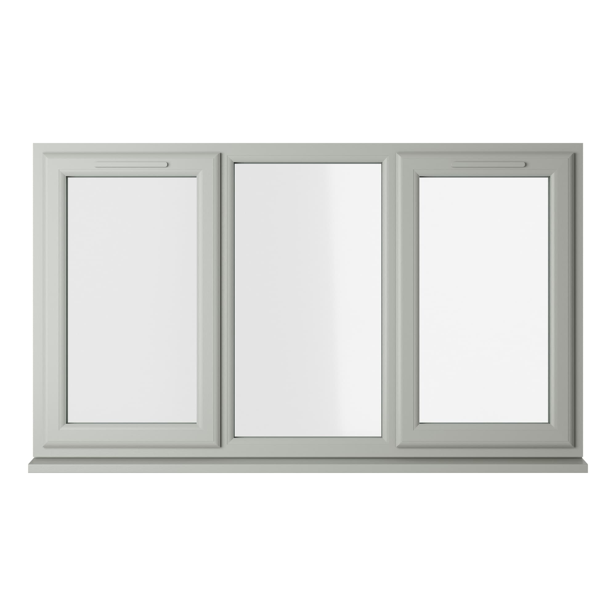 Crystal Double Glazed uPVC Window Agate/White Left & Right Hung 1040mm x 1770mm Clear