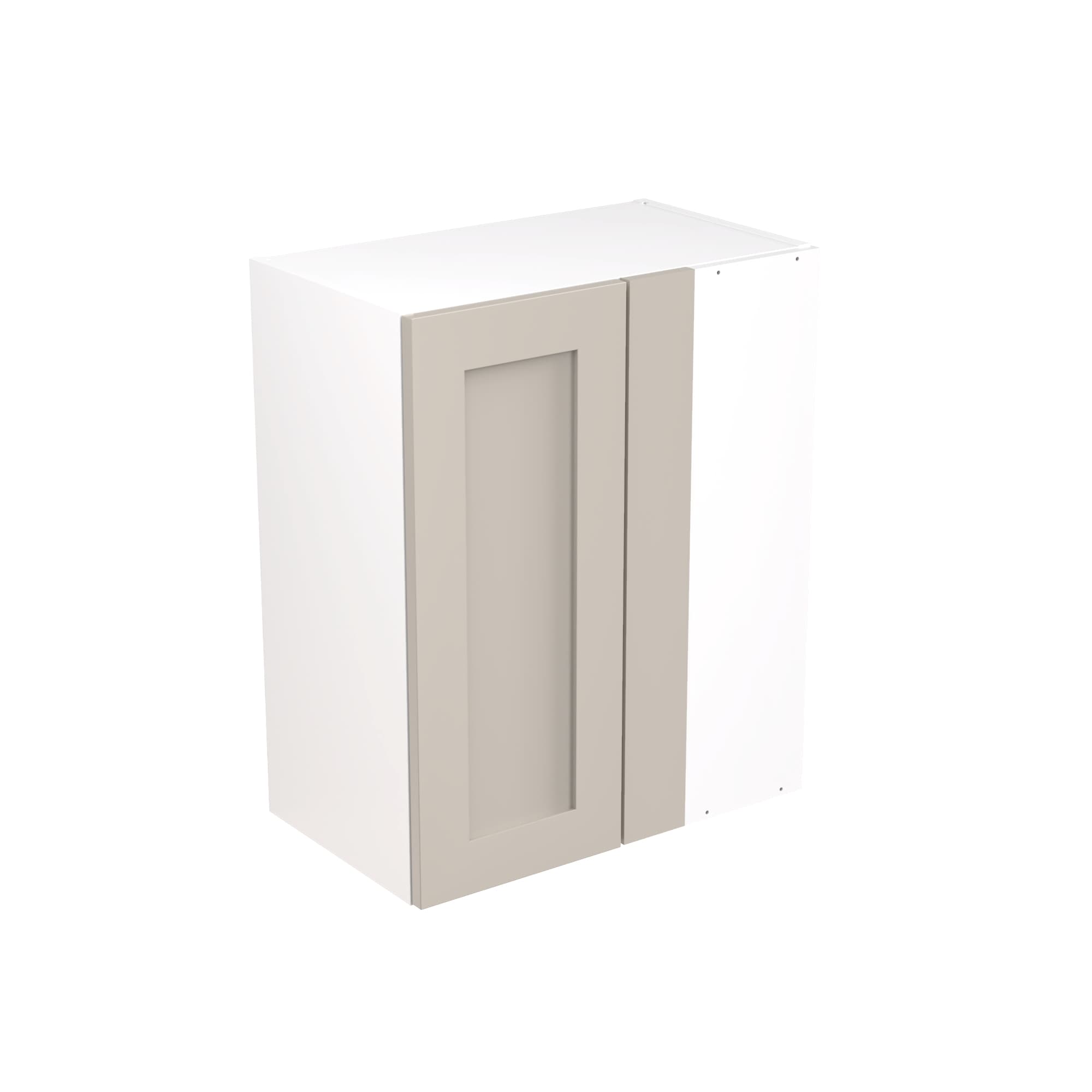 Flatpack Closed Corner Wall Unit Shaker Ultra Matt Light Grey 600mm - FKKH0716