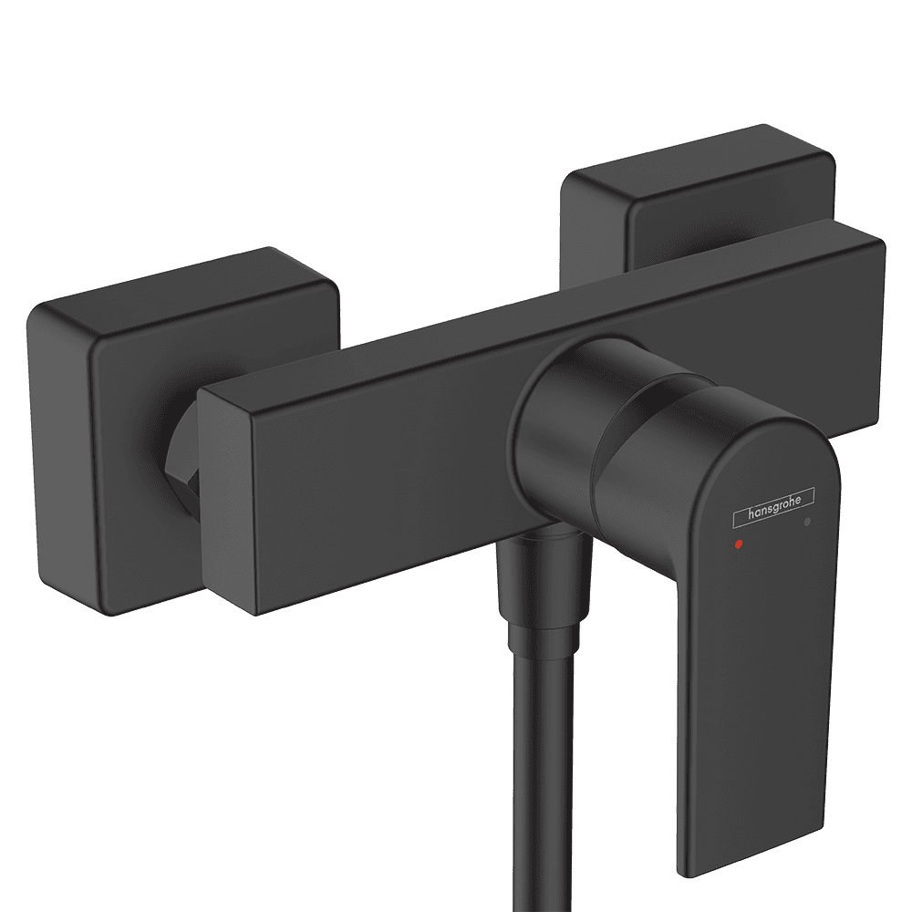 Hansgrohe Vernis Shape Single lever shower mixer for exposed installation - Matt Black - 71650670