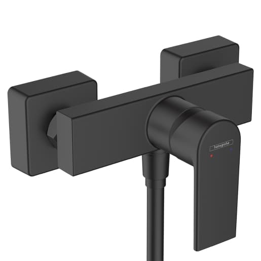 Hansgrohe Vernis Shape Single lever shower mixer for exposed installation - Matt Black - 71650670