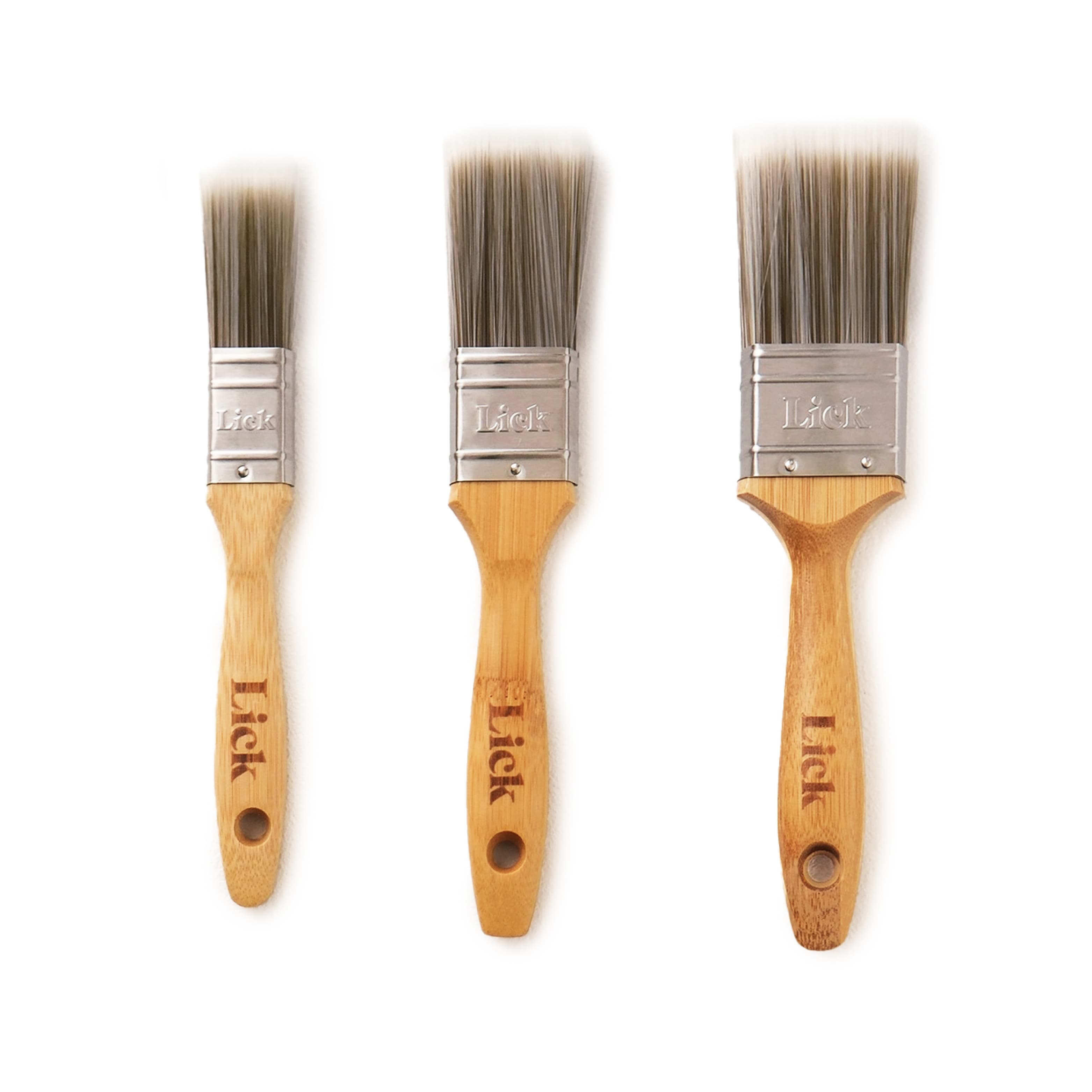 LickTools Flat Brush 3 Pack (1", 1.5", 2")
