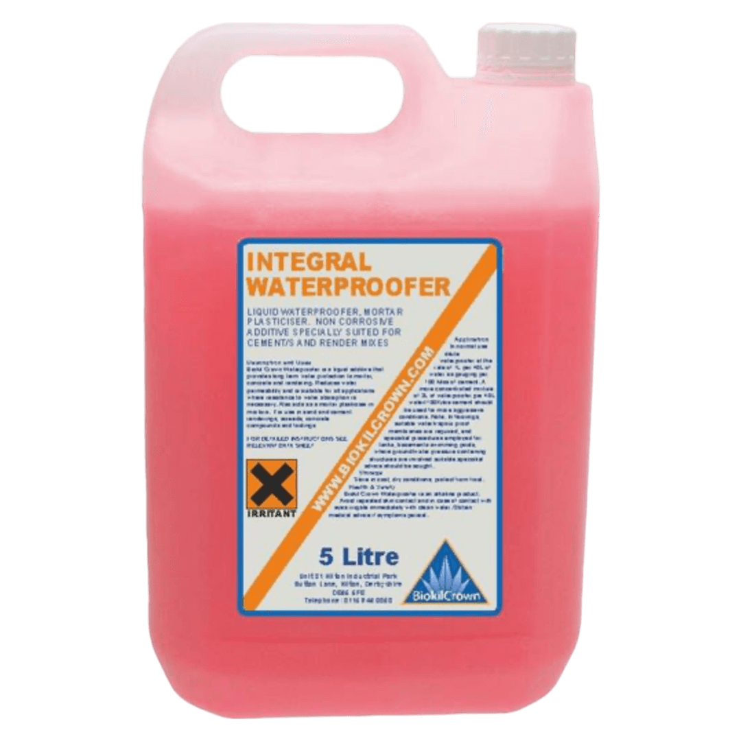 Biokil Crown Integral Waterproofer - Concentrated Liquid Waterproofing & Plasticising Admixture