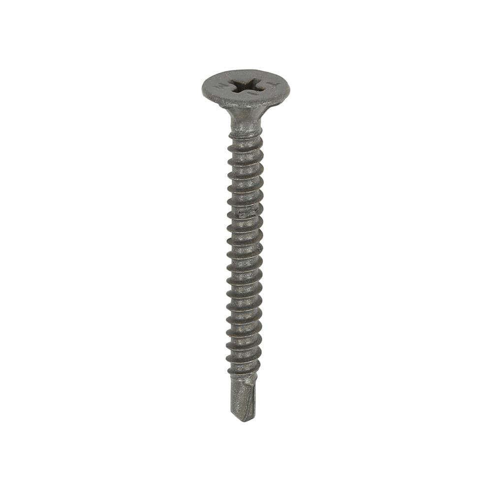 Drywall Construction Metal Stud Cement Board Screws - PH - Countersunk Wafer - Self-Drilling - Exterior - Silver Organic