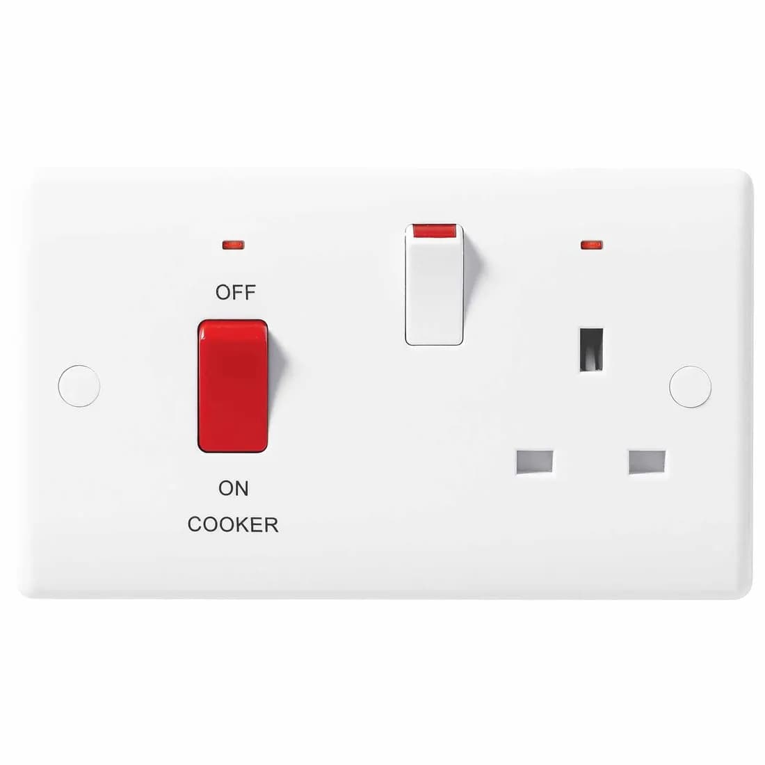 Bg Nexus Cooker Control 45A Dp With 13A Socket And Neon