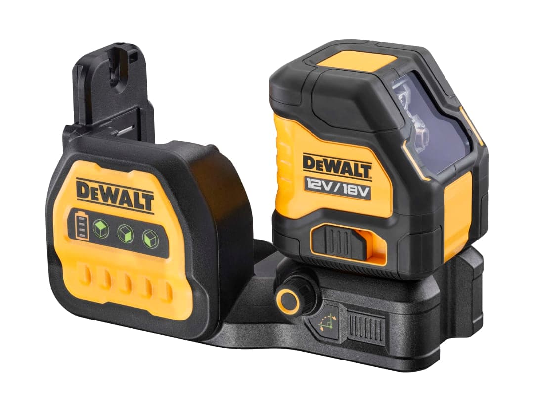 DEWALT Power Tools DCE088 NG18 Cross Line Green Beam Laser 12/18V Bare Unit DCE088NG18-XJ