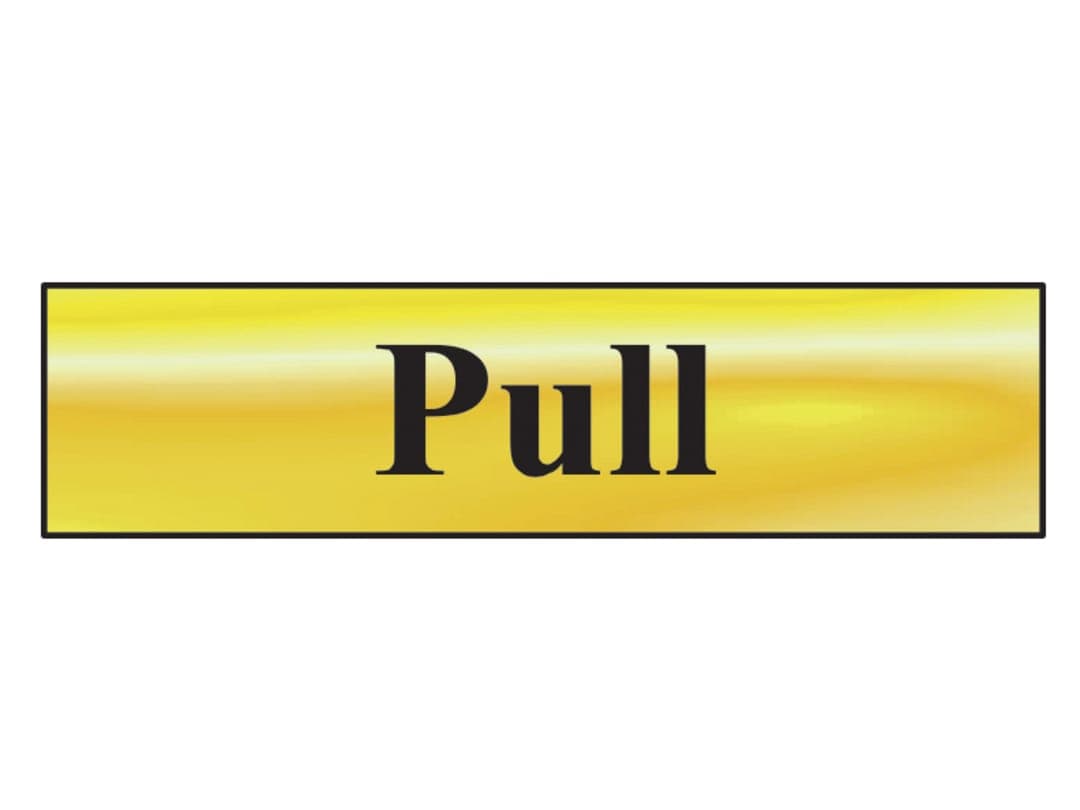 Scan Pull - Polished Brass Effect 200 x 50mm 6033