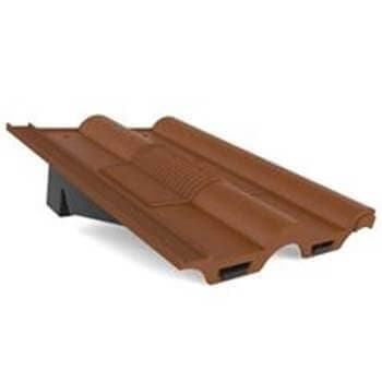 Tile Vent Double Roman - Dark Brown