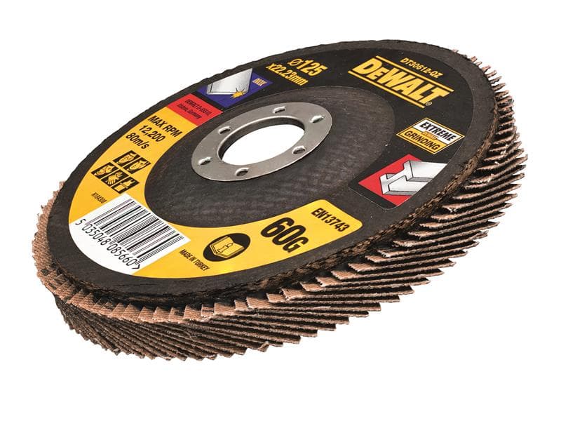 Dewalt DT30612-QZ Dt30612 Extreme Metal Flap Disc 125 X 22.2Mm X 60G