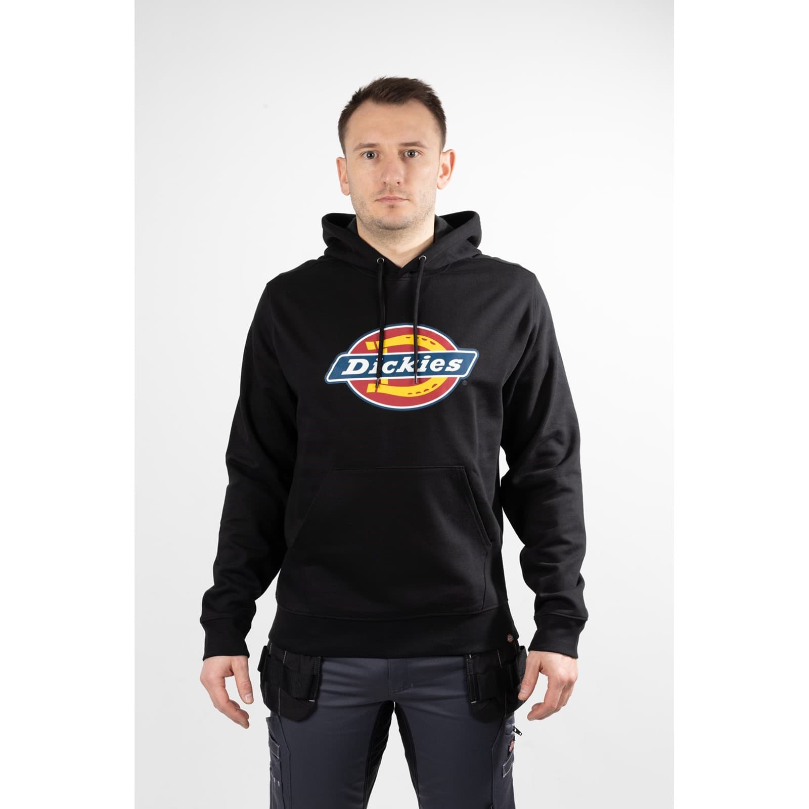 Dickies Logo Graphic Fleece Hoodie Size XL Black 36234-67592-06