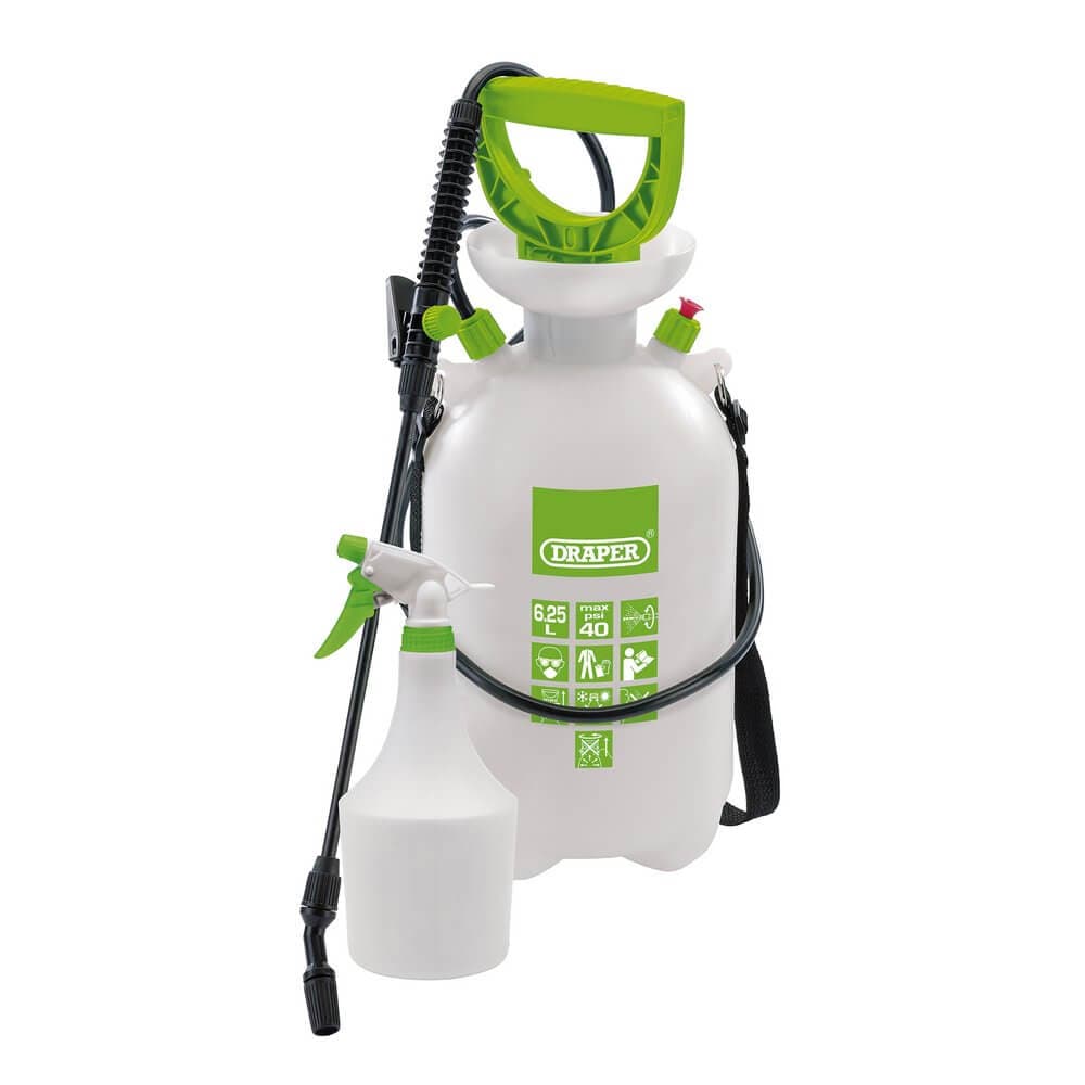 Draper Expert 82464 Pressure Sprayer 6.25L With Mini Sprayer 1L each