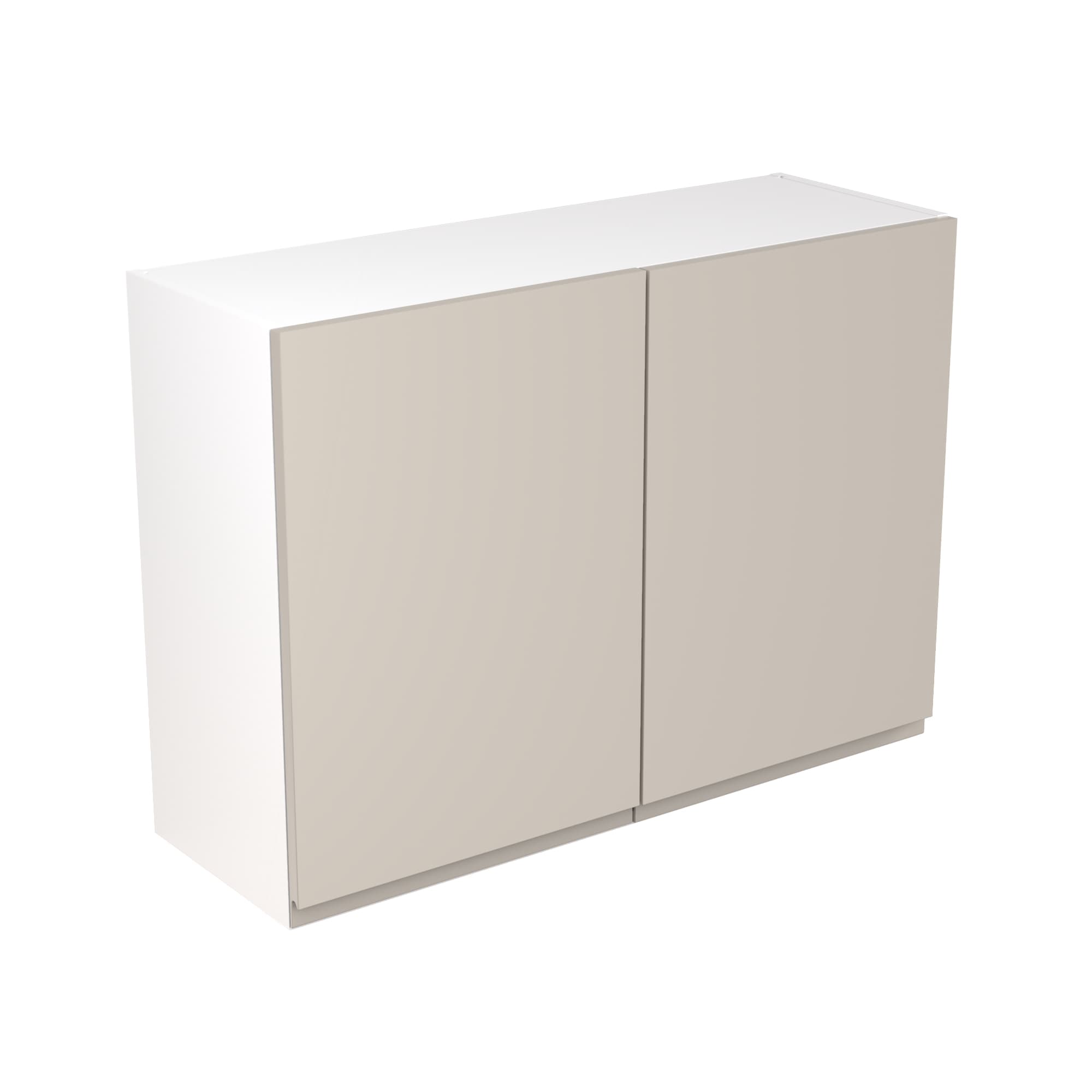 Kitchen Kit Flatpack Wall Unit J-pull Super Gloss Light Grey 1000mm - FKKJ0215