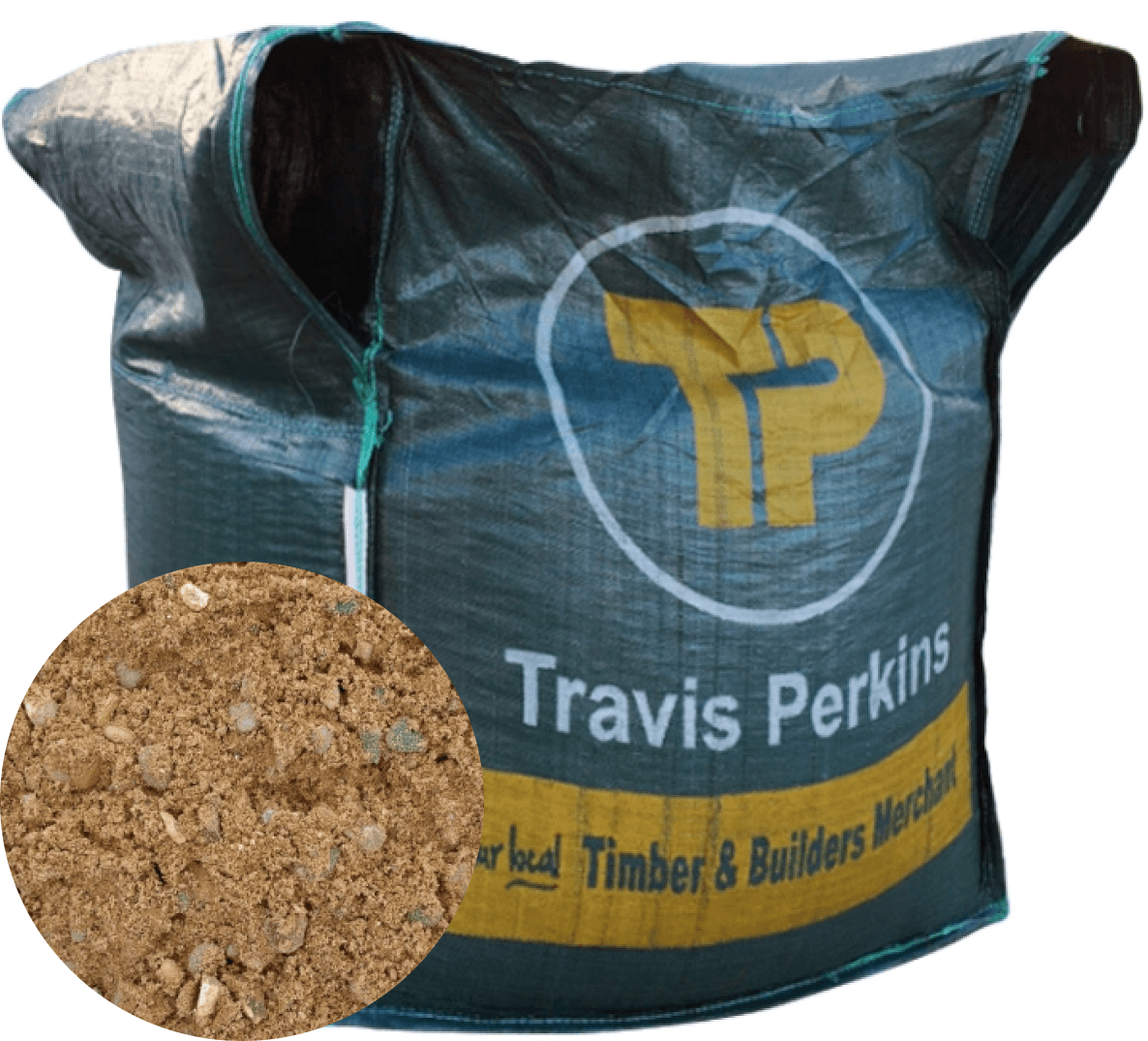 Travis Perkins Ballast Bulk Bag - Sand and Stone Mix 800kg