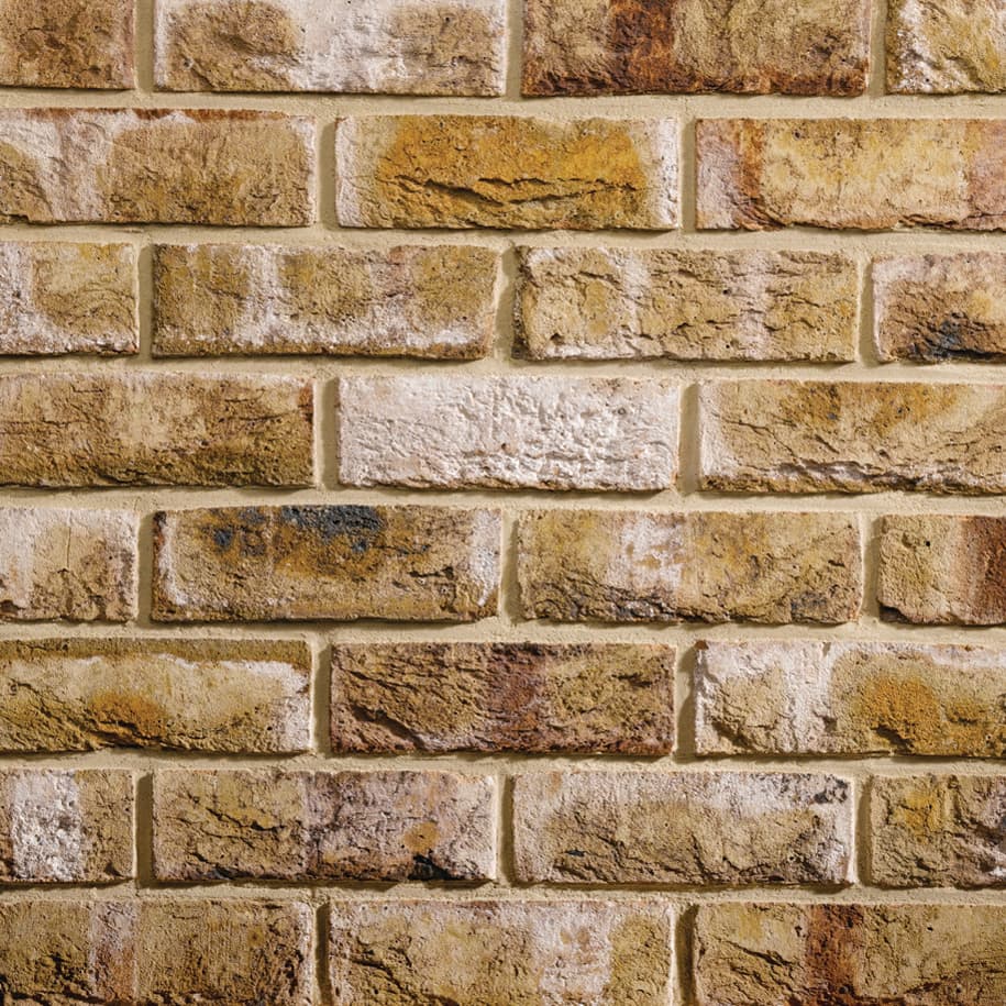 Traditional Brick & Stone Red London Weathered Reclaim Stock Facing Brick - Pack of 600, Size: 215x102.50x65mm