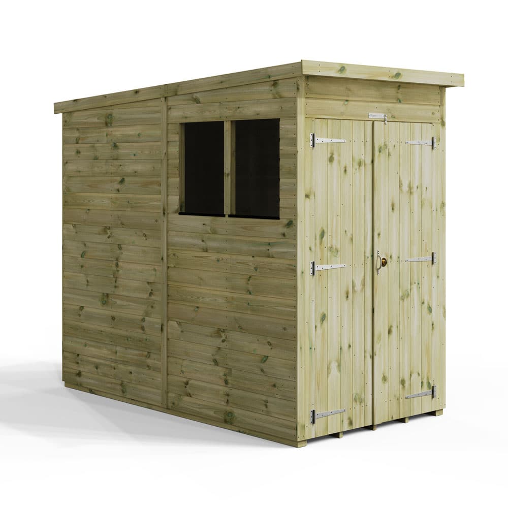 Powersheds 4x8 Premium Powersheds Pent Double Doors