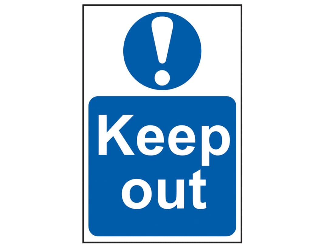 Scan Keep Out - PVC Sign 400 x 600mm 4003