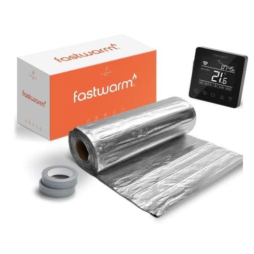 Fastwarm Electric Underfloor Heating Foil Mat - 1.5m2 - Fastwarm Wifi Black