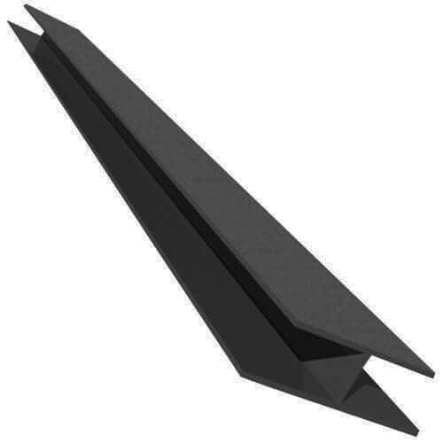 Dark Grey Smooth Soffit H Trim - 5mtr