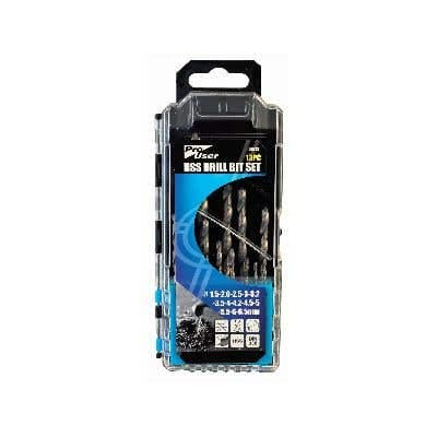 13 Piece Steel HSS Drill Bit Set - 1.5mm - 6.5mm - Hardware Solutions