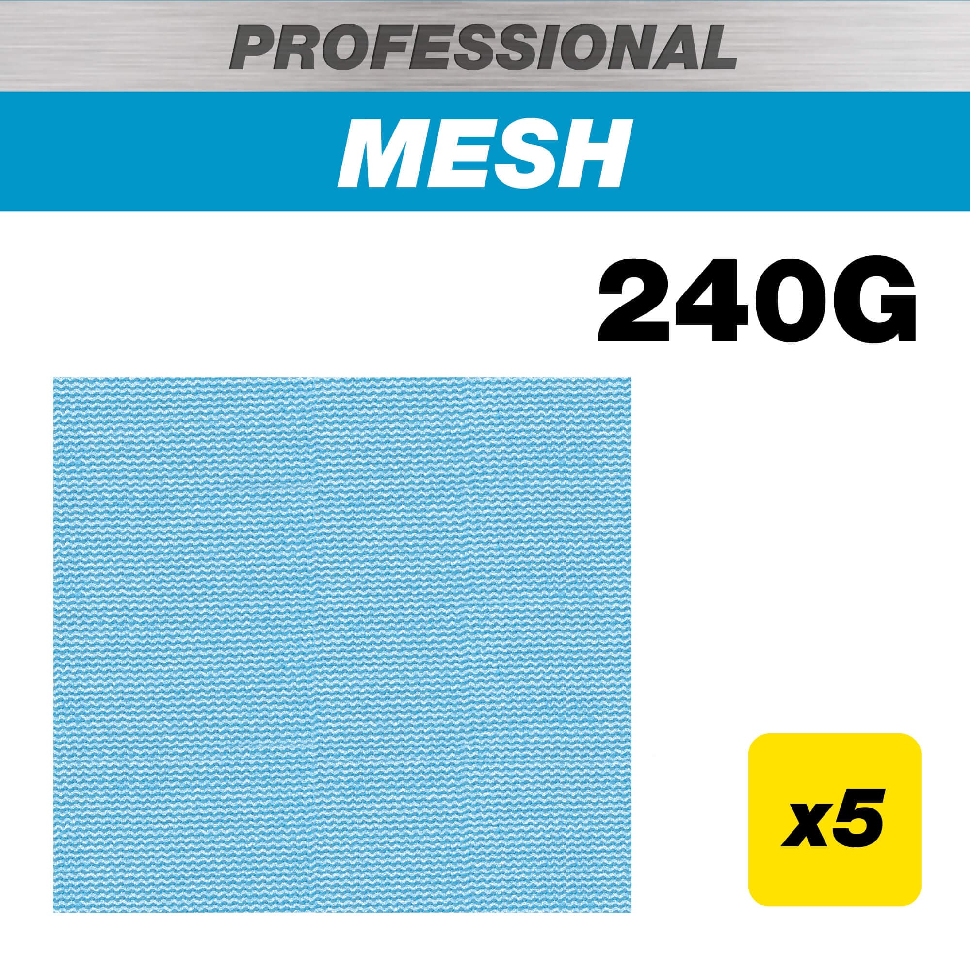 Trend 115 X 107Mm 240G Pro Mesh Quarter Sheet Sanding Pad 5 Pack AB/QTR/240P