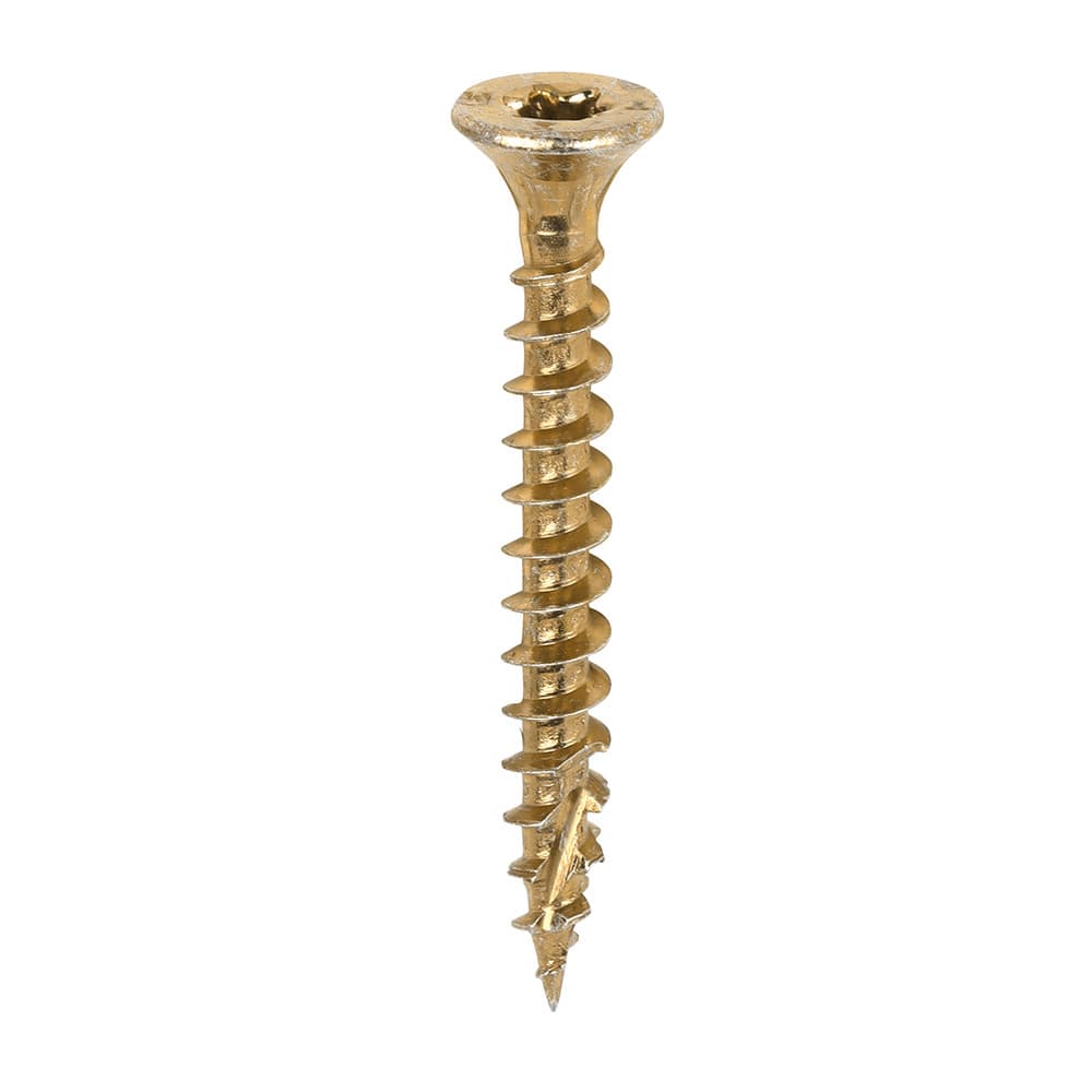 Timco 40035C2C C2 Clamp-Fix Multi-Purpose Premium Screws - Tx - Double Countersunk - Yellow 4.0 X 35 Box 200