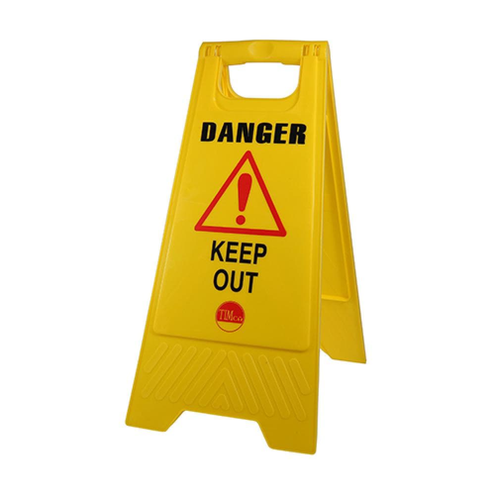 Timco 747852 A-Frame Safety Sign - Danger Keep Out 610 X 300 X 30 Bag 1