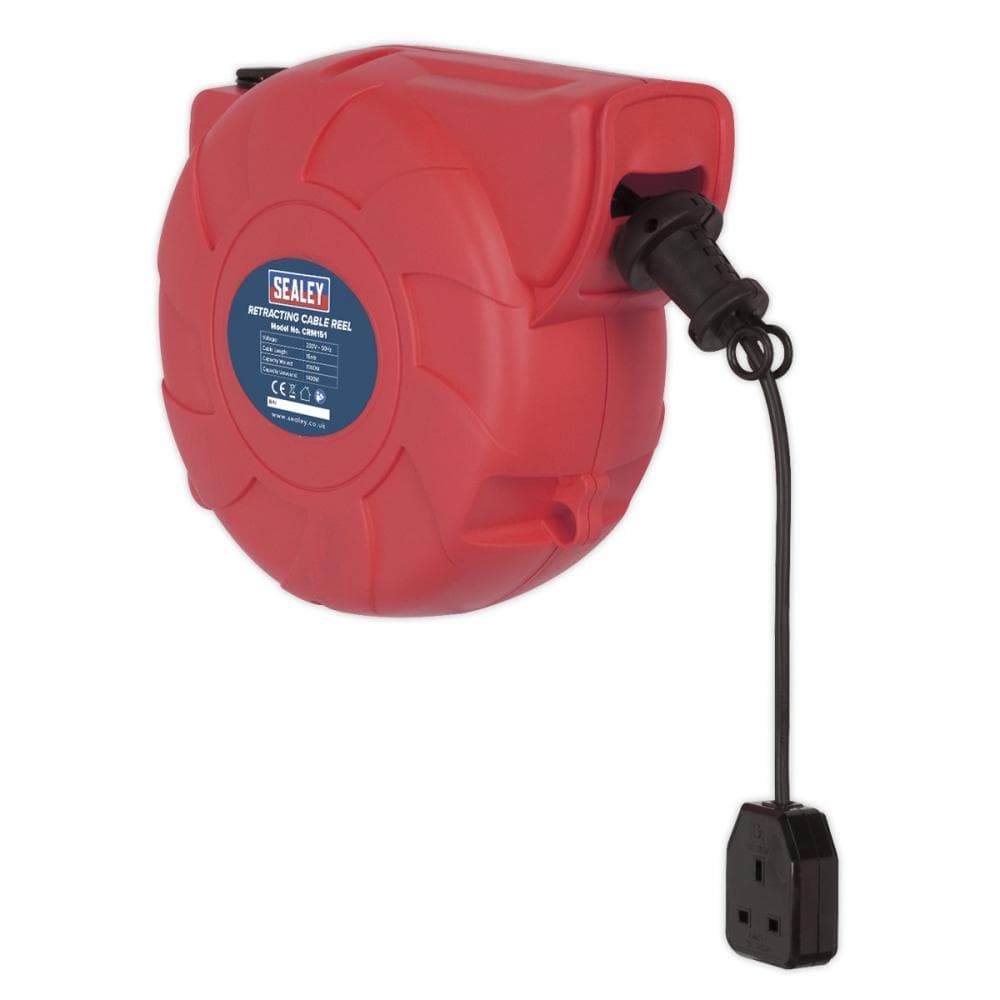 Sealey CRM151 Cable Reel System Retractable 15M 1 X 230V Socket