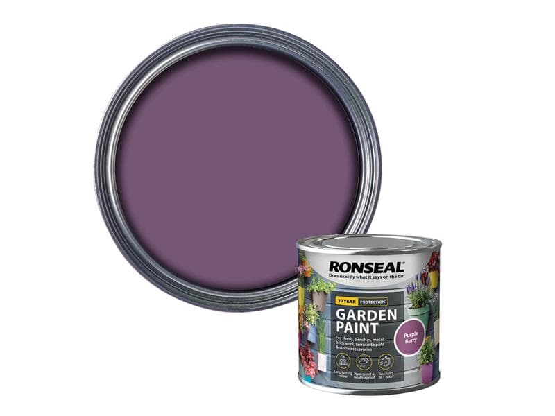Ronseal 37377 Garden Paint Purple Berry 250Ml