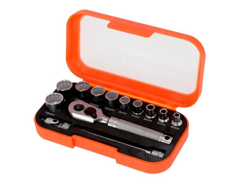 Bahco SBS13MC10.5 Sbs13Mc10.5 1/4In Drive Socket Set 13 Piece
